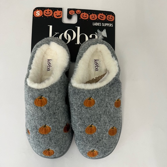 Gray Kooba Fall Pumpkin Slippers Size 5-6 - Picture 1 of 6